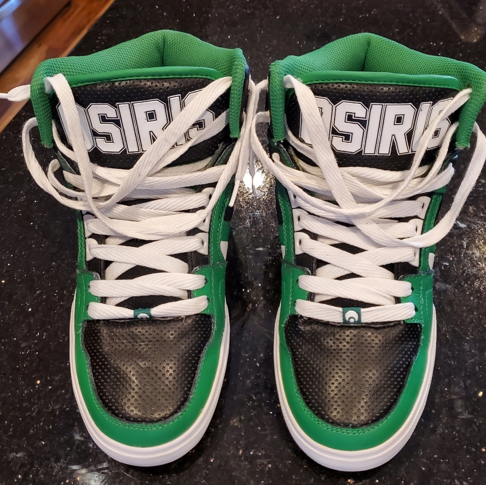 Osiris Green and Black Shoes